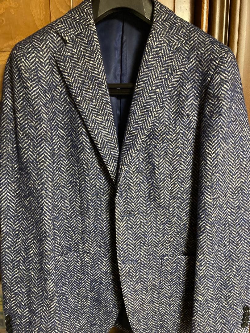 【BEAMSF】FERLA　ヘリンボーンジャケット　44