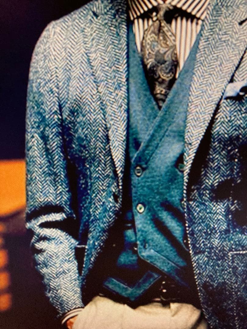 【BEAMSF】FERLA　ヘリンボーンジャケット　44