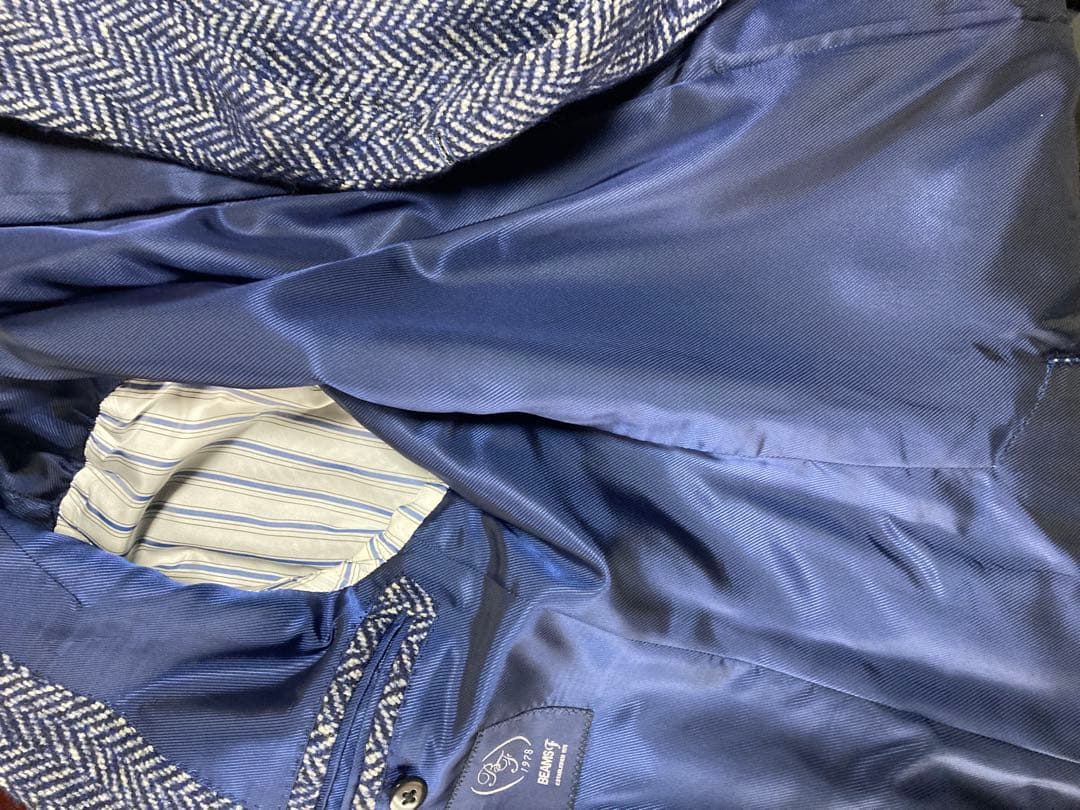 【BEAMSF】FERLA　ヘリンボーンジャケット　44