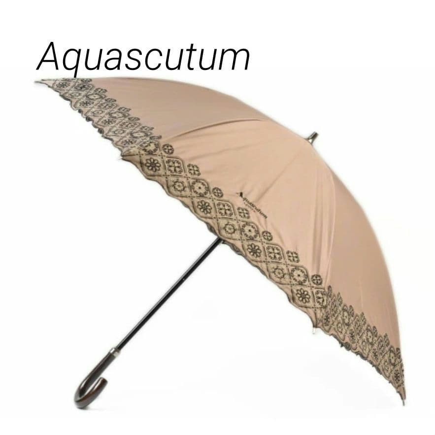 アクアスキュータム 日傘 傘 Aquascutum 刺繍 サマーシールド