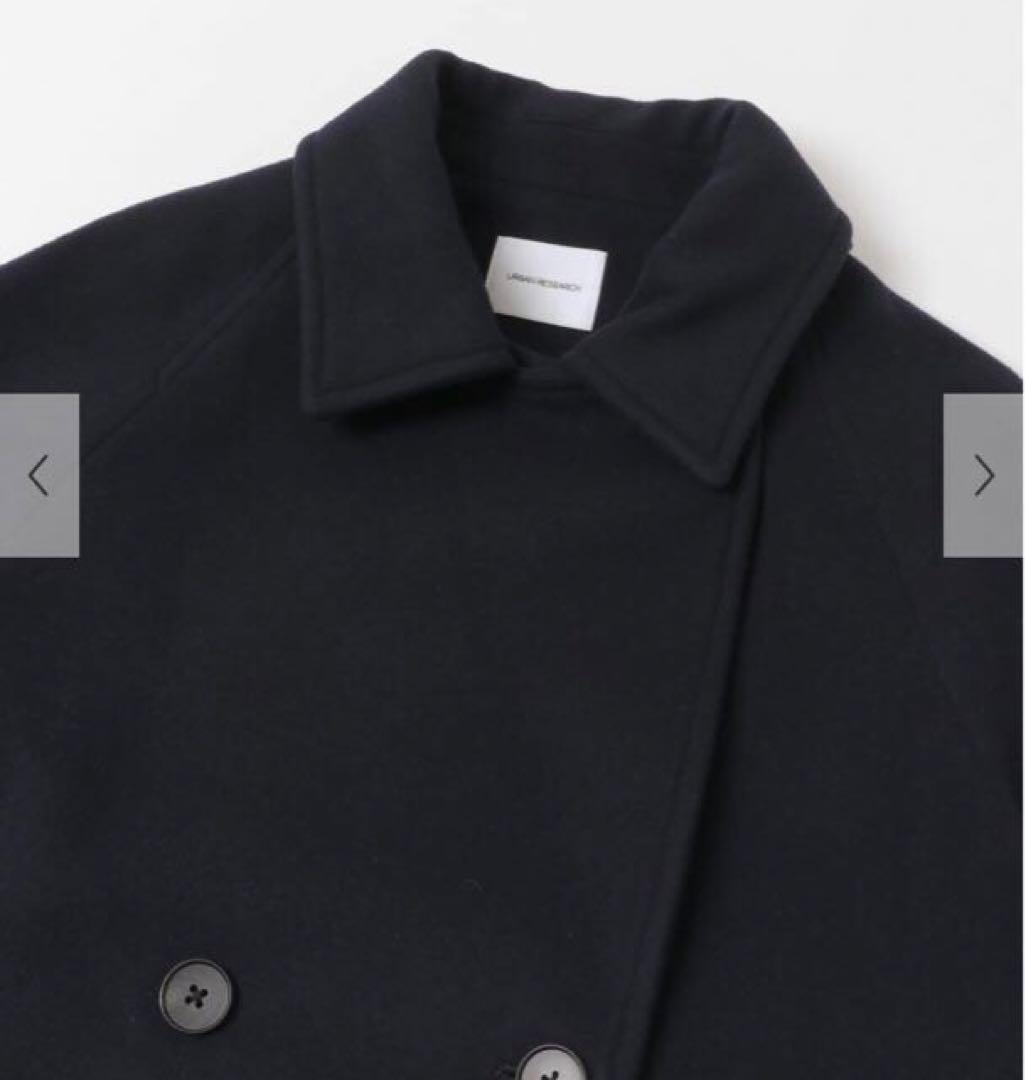 新品　URBAN RESEARCH スーパー100メルトンPコート　D.NAVY
