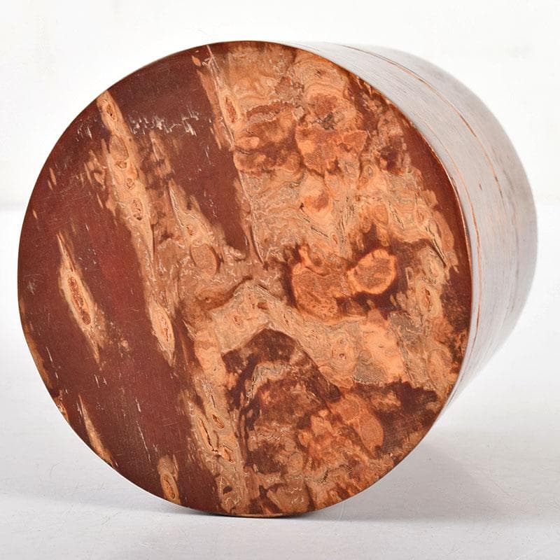 茶道具　越前塗師　中出松峰作　遠山桜蒔絵　桜皮中次　棗　共箱　V　R4973