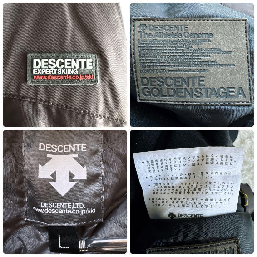 デサント スキーウェア スノボー ウェア 上下セット M L 焦げ茶