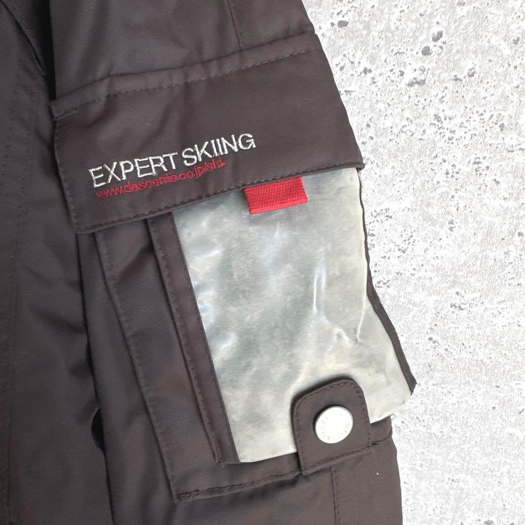 デサント スキーウェア スノボー ウェア 上下セット M L 焦げ茶