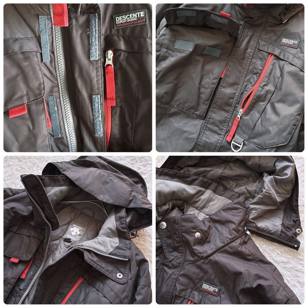 デサント スキーウェア スノボー ウェア 上下セット M L 焦げ茶