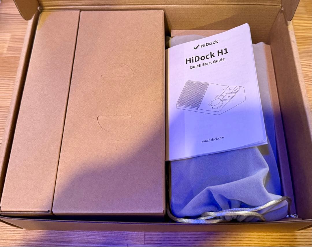 【新品未使用】HiDock H1フルパック、プラチナムグレー