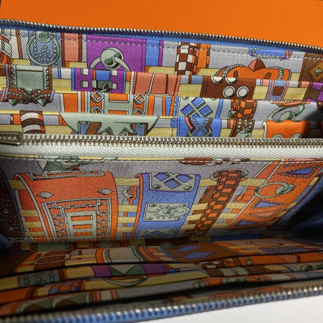 エルメス アザップ シルクイン 未使用 長財布 旧ファスナー 希少モデル