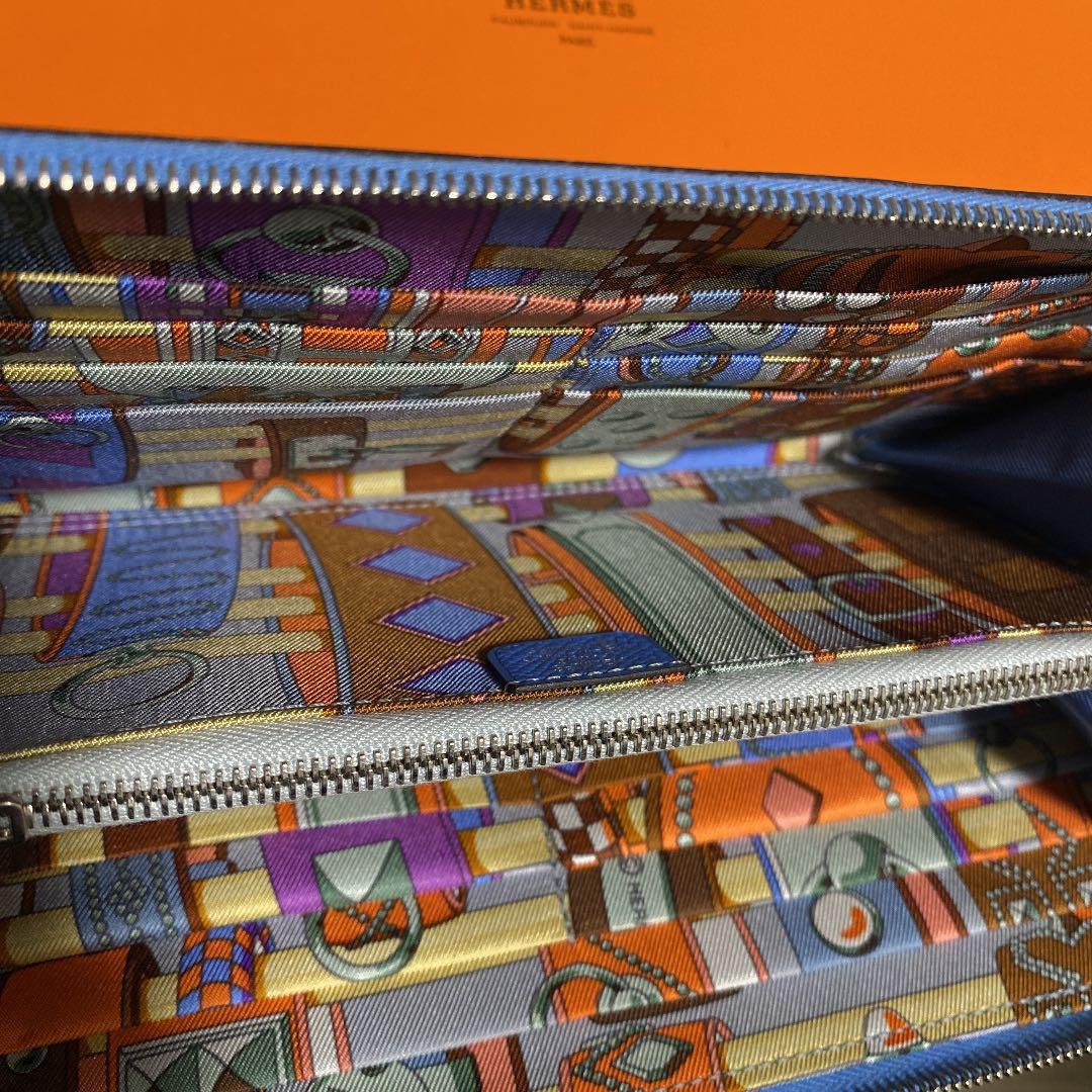 エルメス アザップ シルクイン 未使用 長財布 旧ファスナー 希少モデル