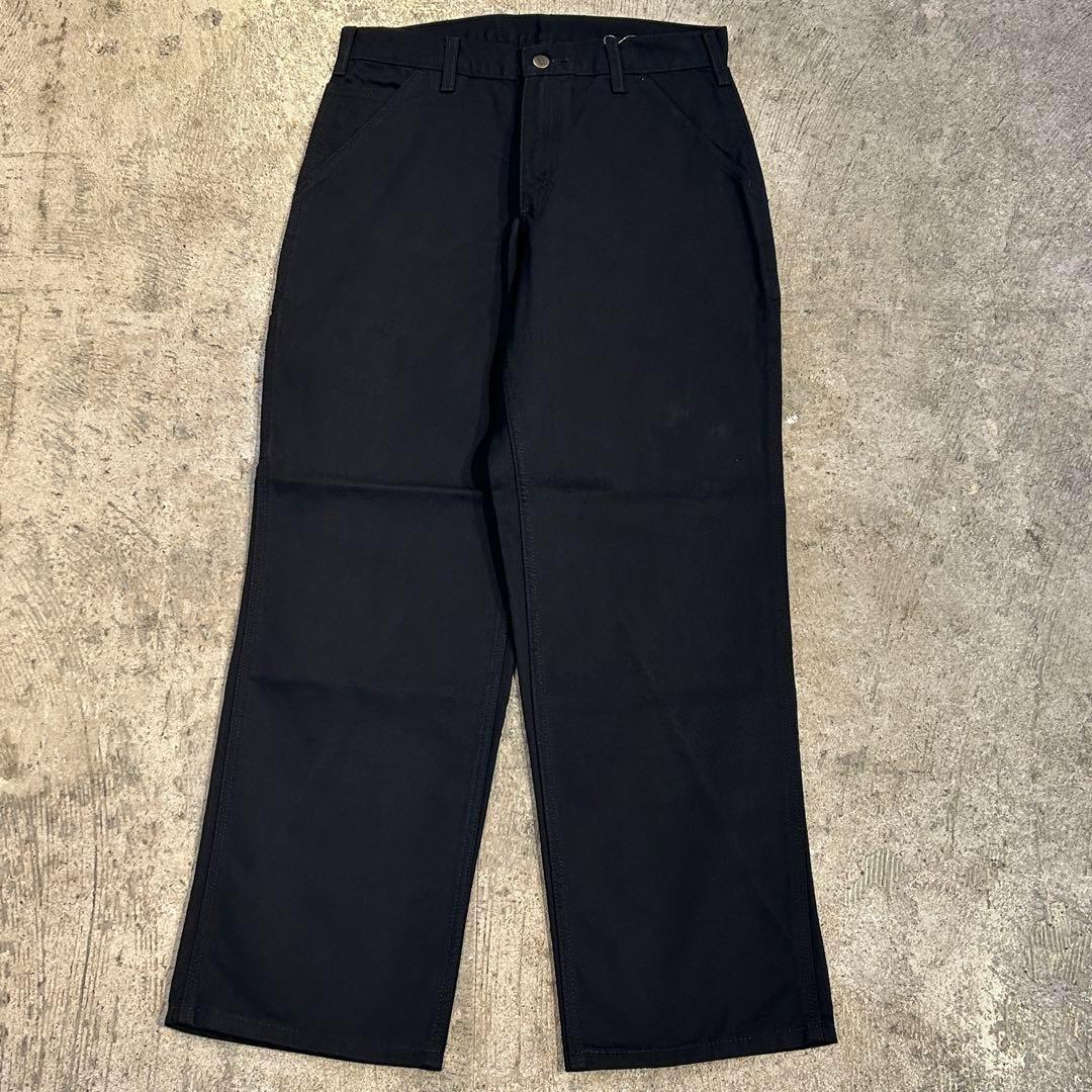 新品 カーハート B11 ウォッシュド ダック ペインター パンツ黒 31x30