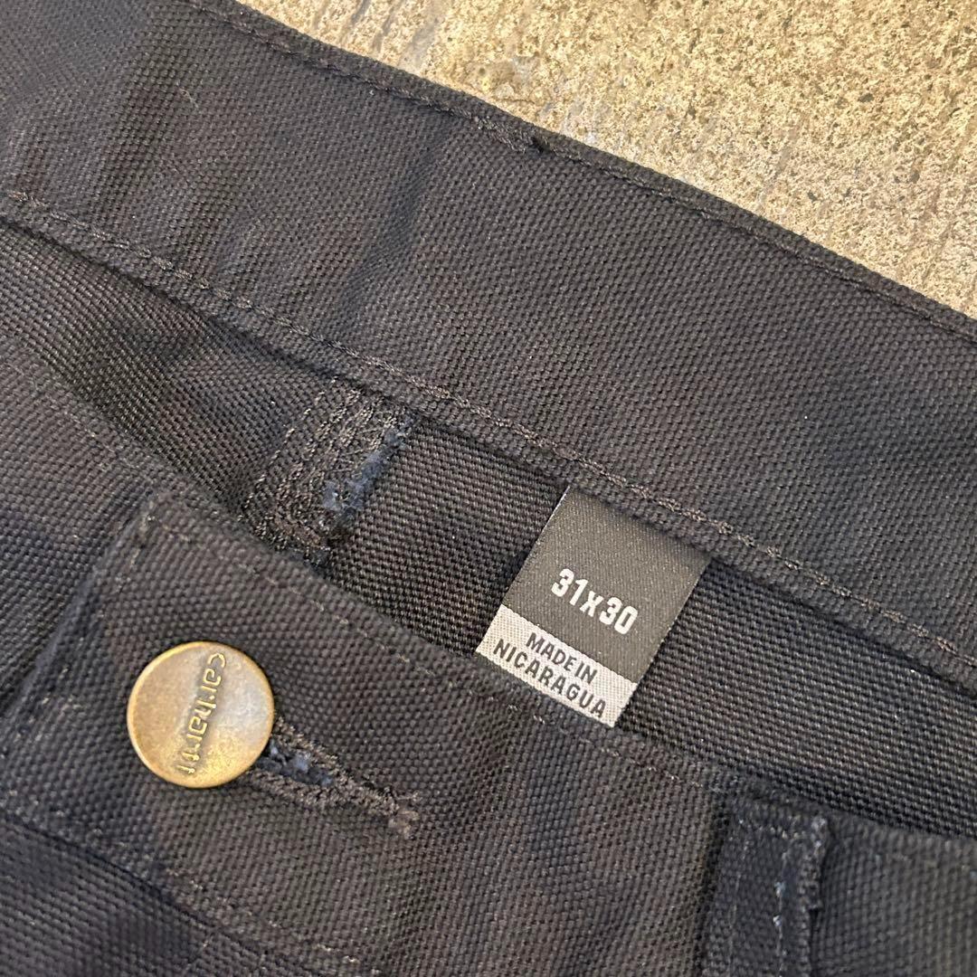 新品 カーハート B11 ウォッシュド ダック ペインター パンツ黒 31x30
