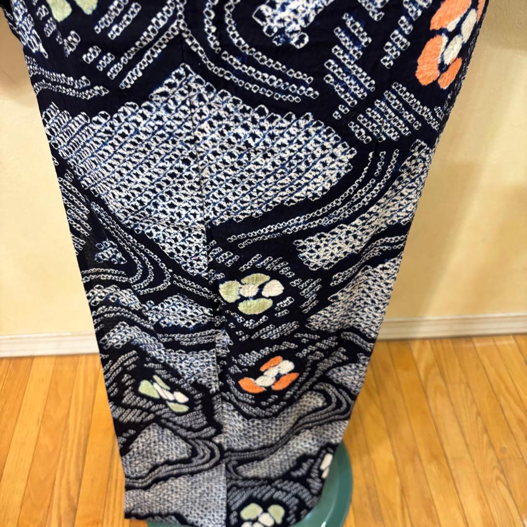 有松鳴海絞り伝統工芸❤️半幅帯レース つまみ細工ハンドメイド帯留め5点セット‼️銘品