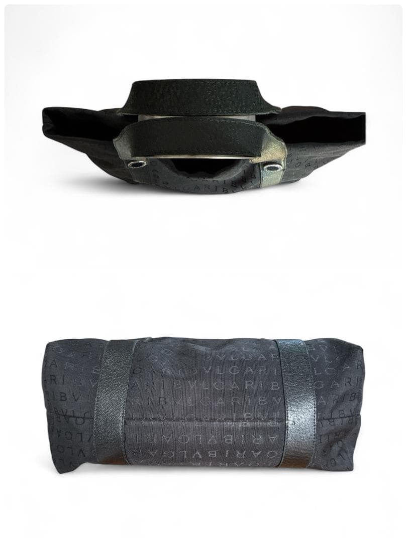 BVLGARI ブルガリ トートバッグ ロゴマニア ブラック