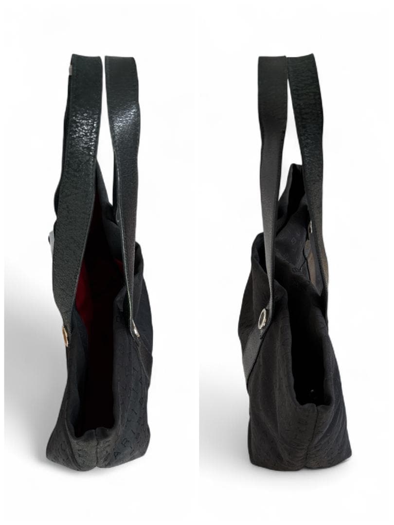 BVLGARI ブルガリ トートバッグ ロゴマニア ブラック