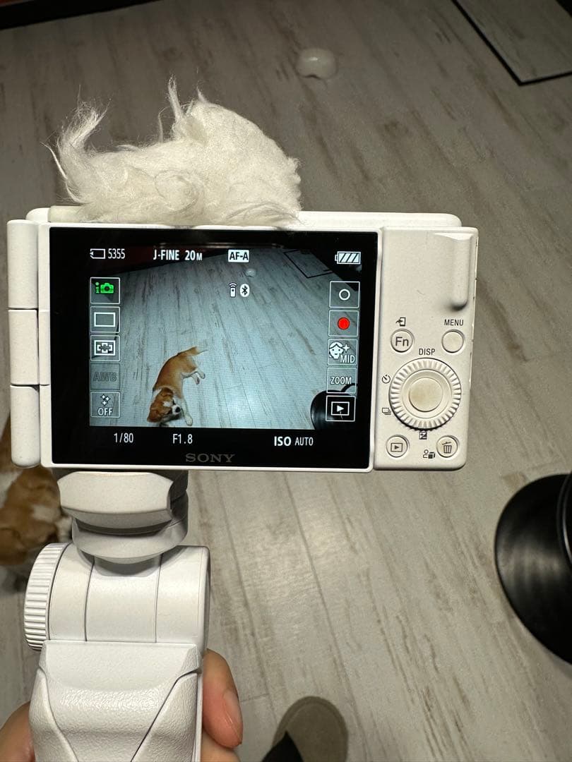 【ゆりこ】SONY VLOGCAM ZV1 II 白、グリップ付き