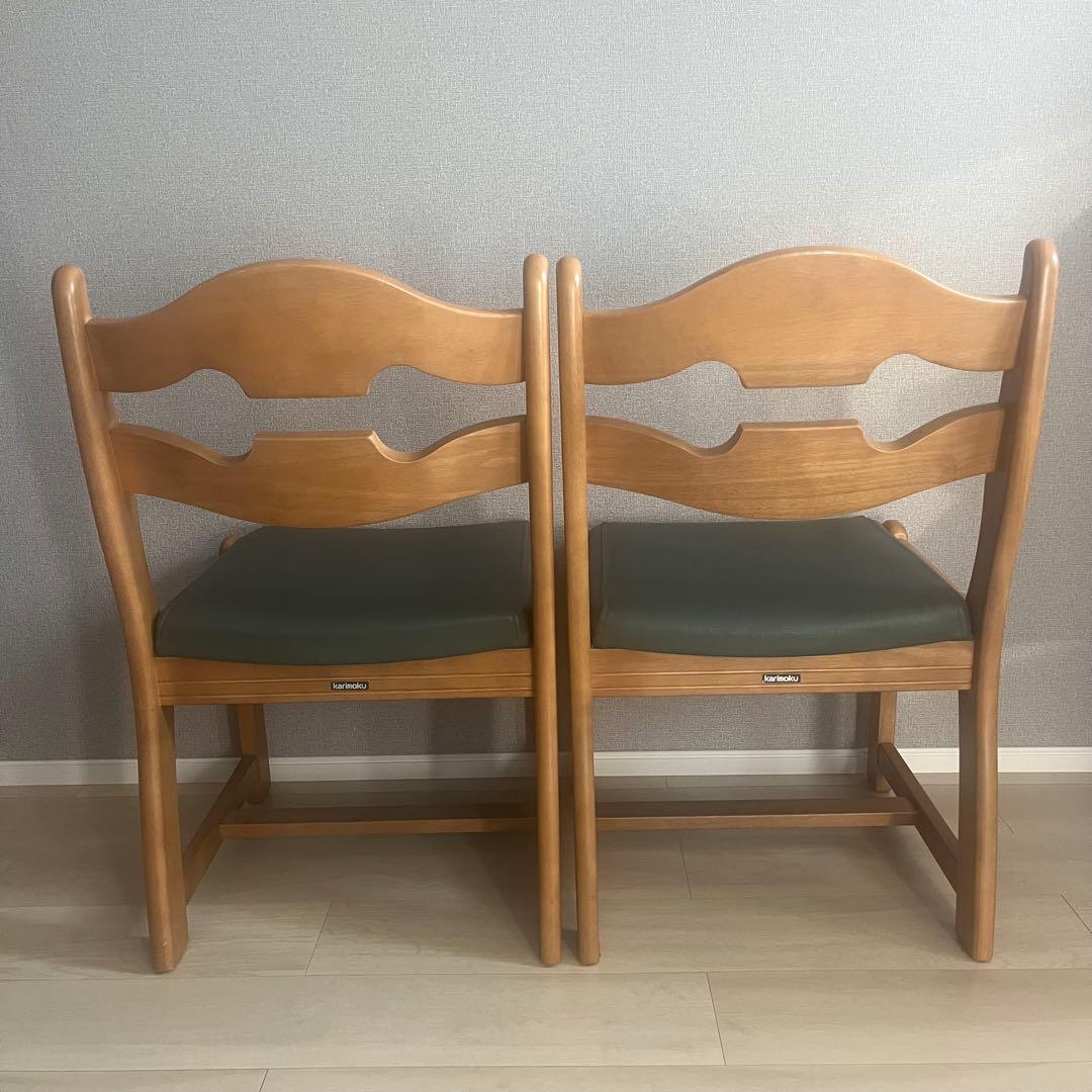 カリモク家具 karimoku ルスティックダイニングチェア2脚