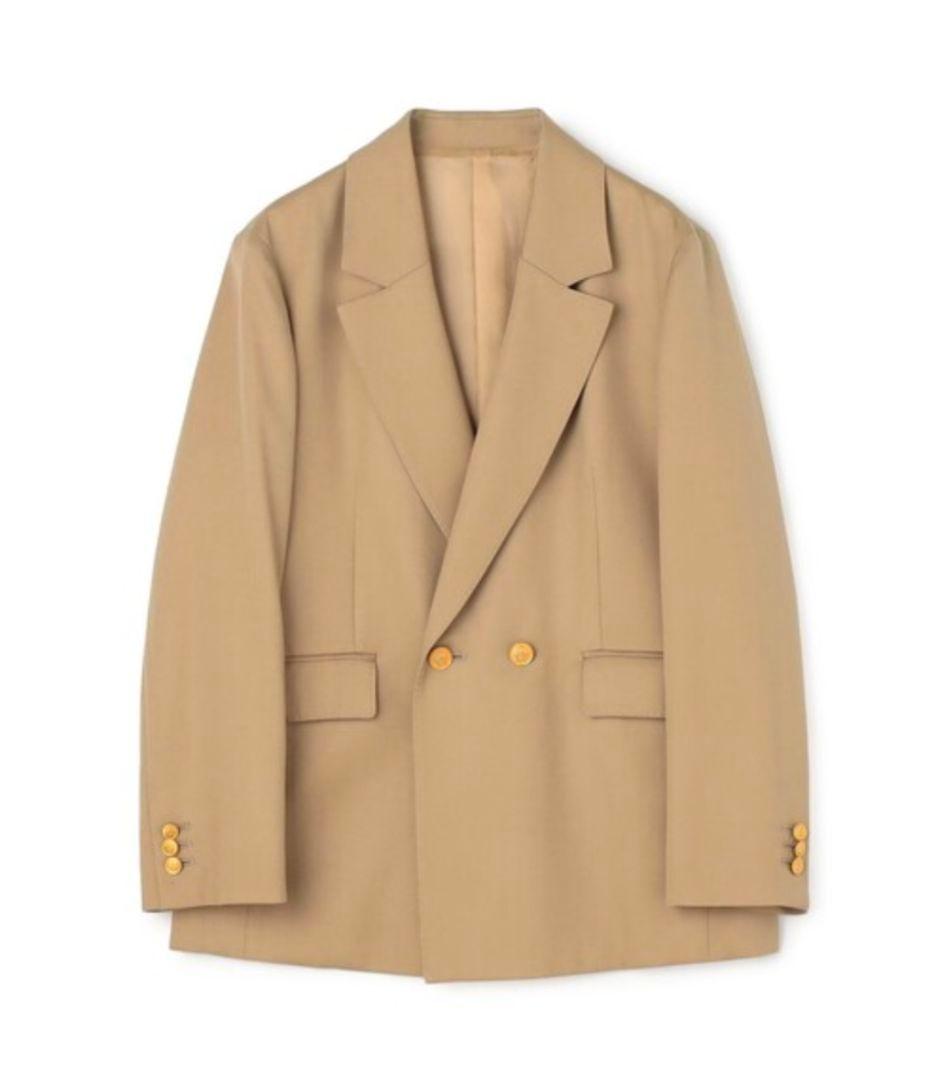 ウールギャバジンダブルブレストジャケット　34