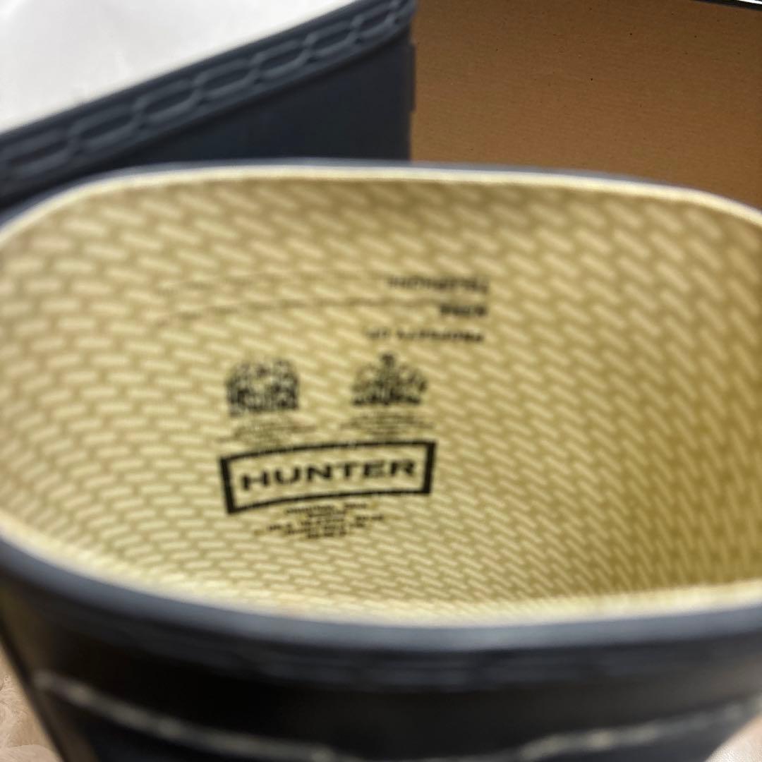 HUNTER ブラック ロングブーツ バックル付き 38 箱付き