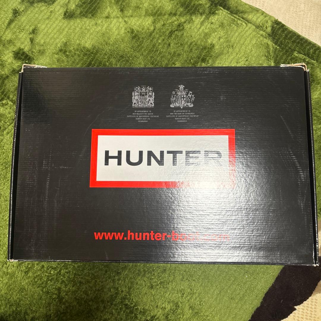 HUNTER ブラック ロングブーツ バックル付き 38 箱付き