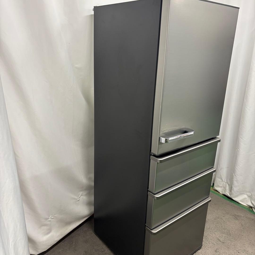 155　AQUA　冷蔵庫　シルバー　300ℓ〜400ℓ　綺麗　設置無料　安い‼️