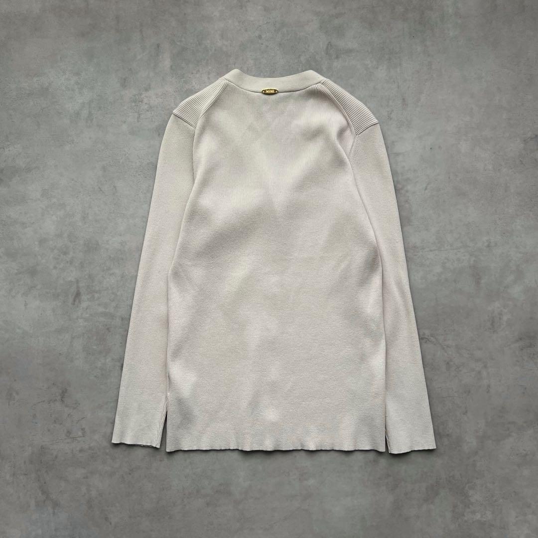 DINER RIB Vネックカーディガン　DEUXIEME CLASSE