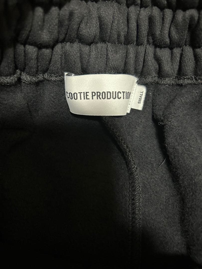 cootie スウェット　パンツ　クーティーS シンカットPANTSブラック