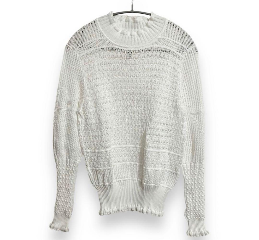 パトゥ　PATOU ホワイト編み込み