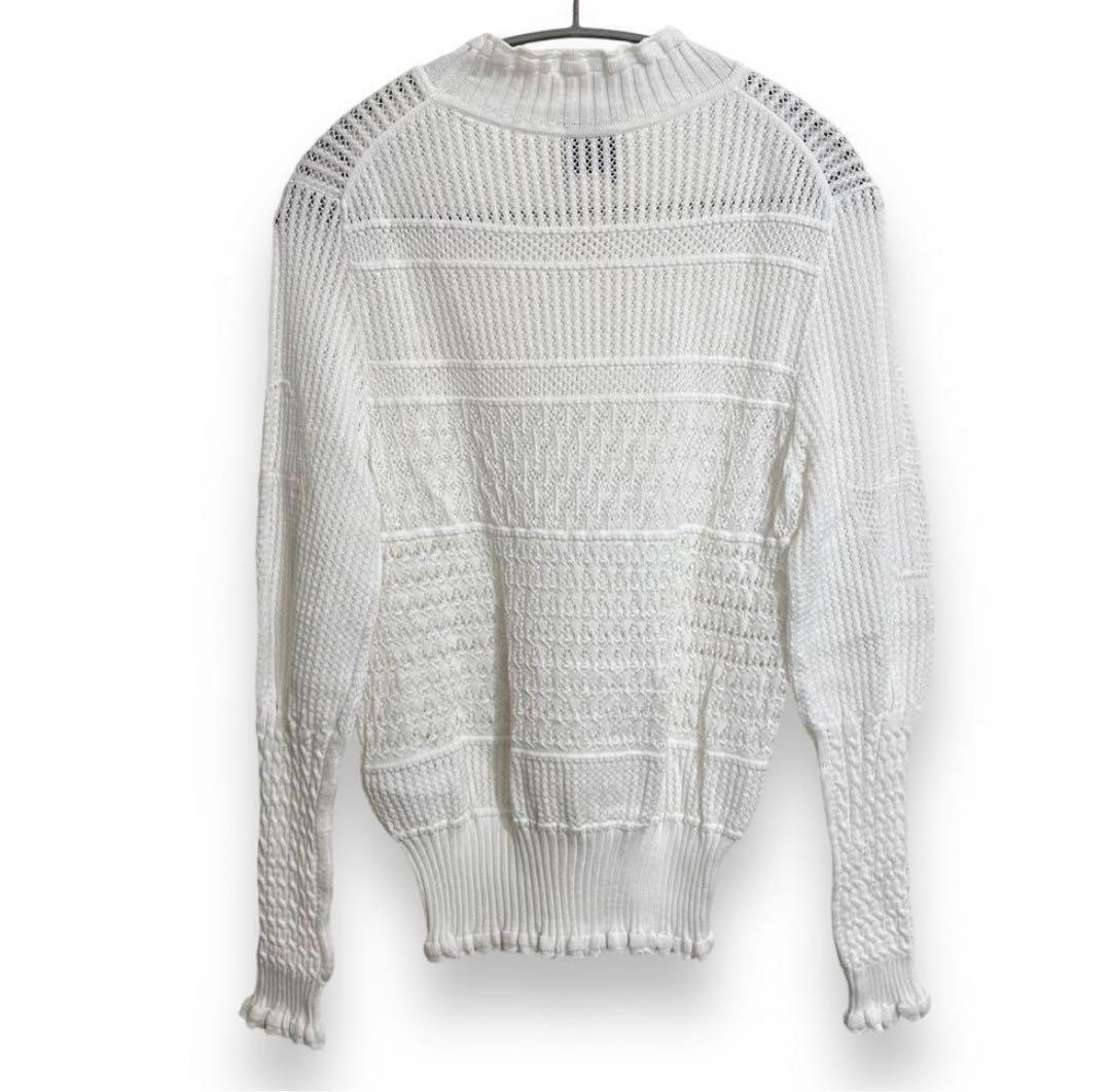 パトゥ　PATOU ホワイト編み込み