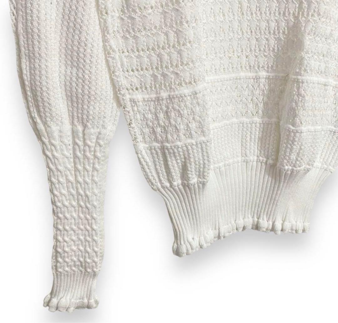 パトゥ　PATOU ホワイト編み込み