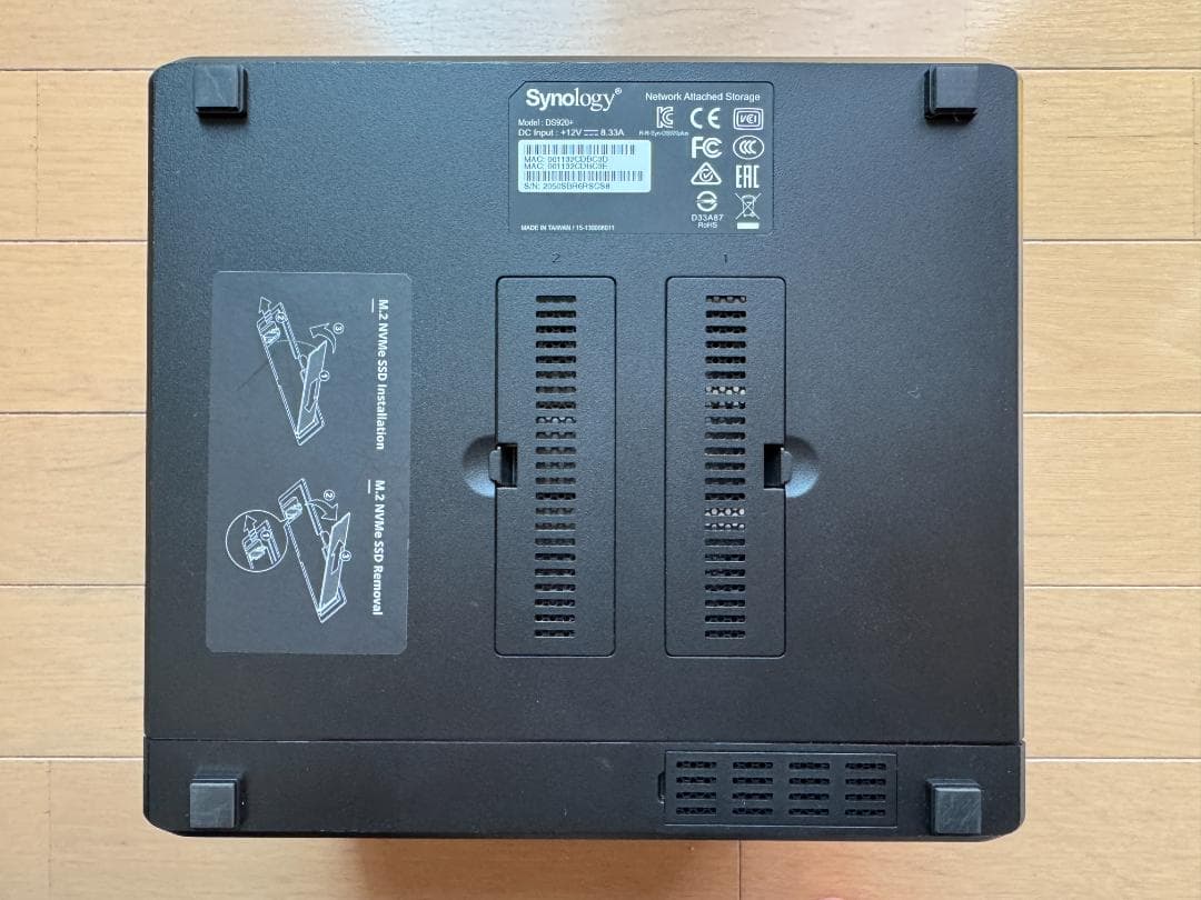 【美品】Synology DiskStation DS920+/JP 4ベイ