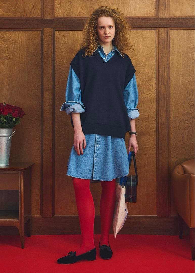 シンチ　オブラダ　ニットベスト ネイビー