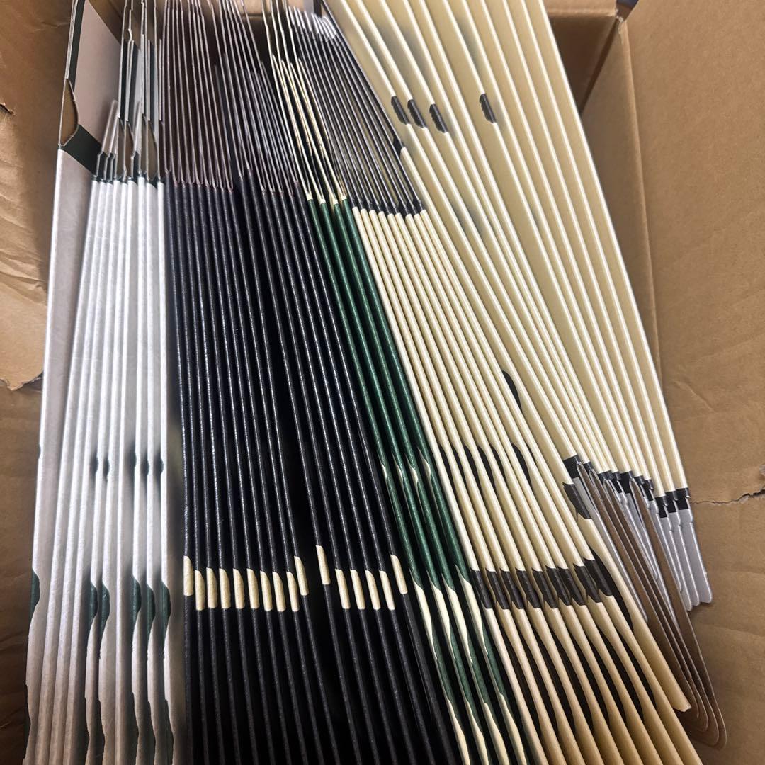 空箱50枚、山崎NV20枚、山崎12年16枚、白州12年4枚、白州NV10枚