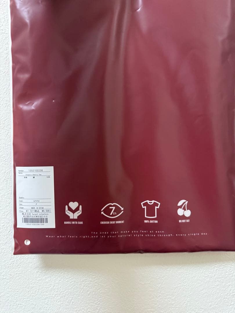 herlipto Classic Cherry Tee ホワイト 白