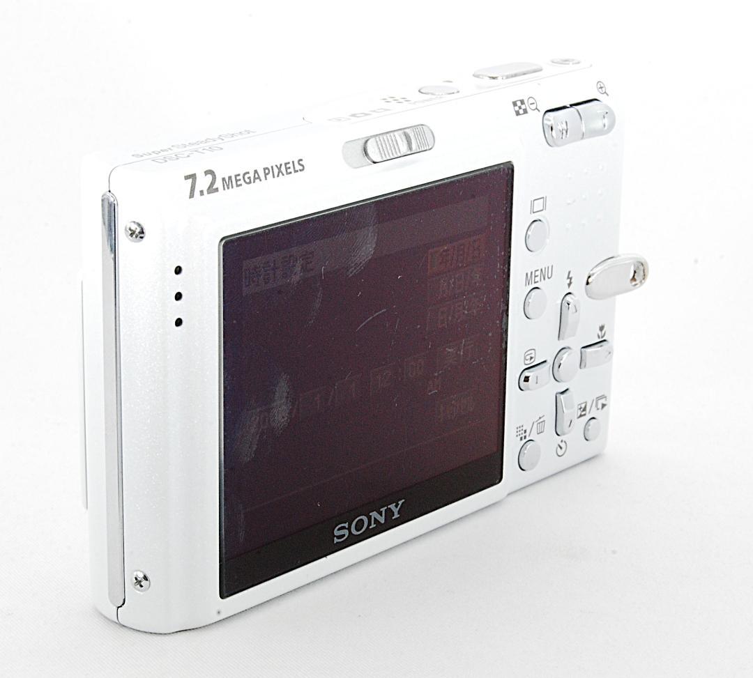 【美品】SONY Cybershot DSC-T10 ホワイト 18941126