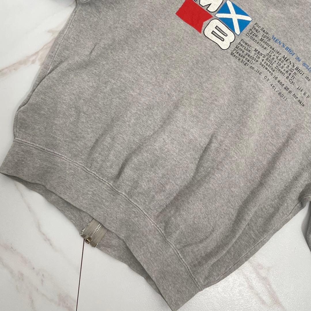 日本製 超希少 80sヴィンテージ 初期 MENS BIGI 短丈ジップパーカー