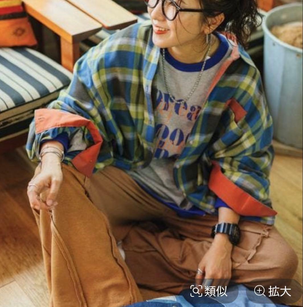 niko and ... ［be with M］ カラフルチェックシャツ