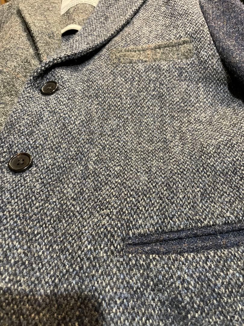 ビューティアンドユース　ハリスツイード　テーラード　クレイジーパターン