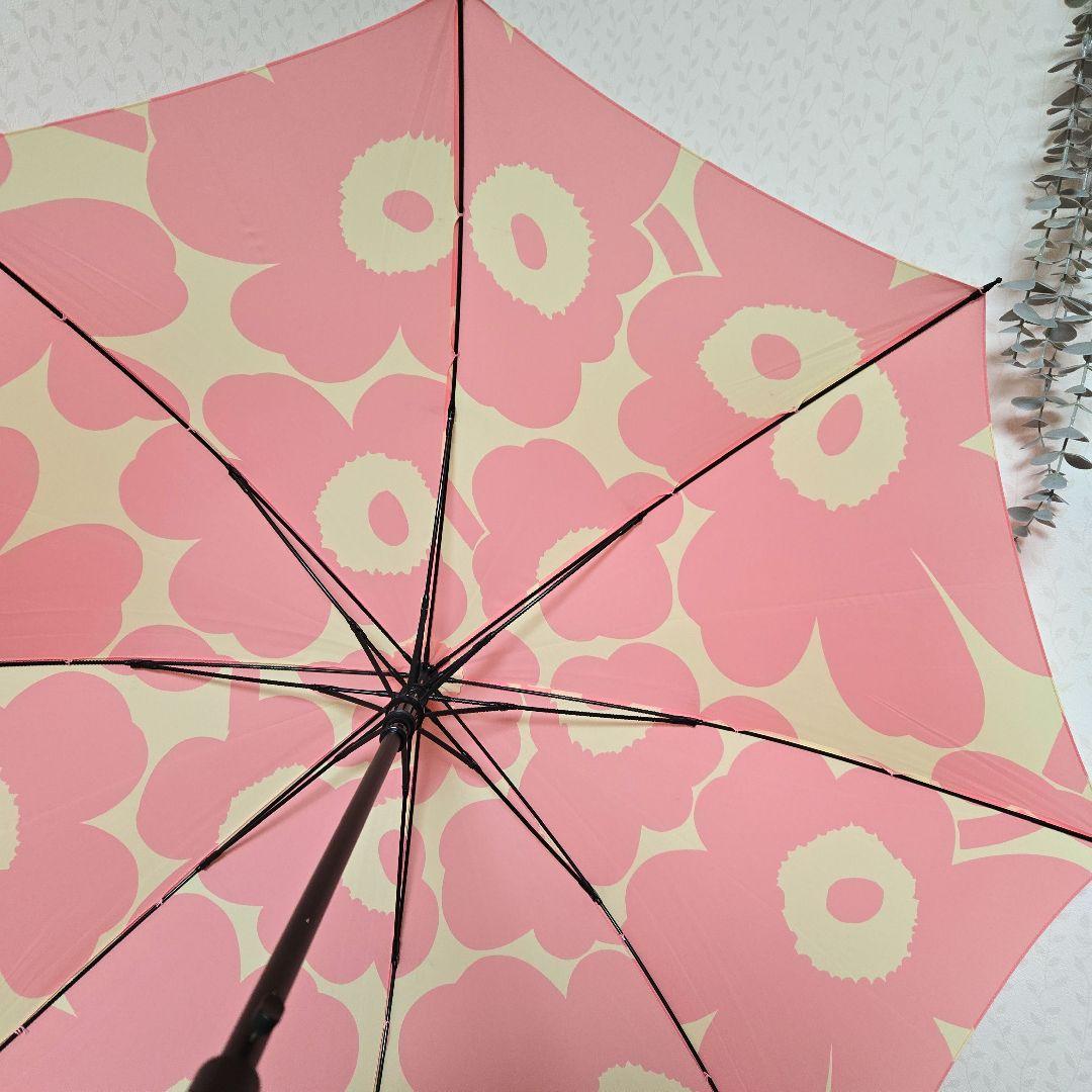 新品　marimekko Unikko　長傘　ピンク　花柄　タグ付き　マリメッコ