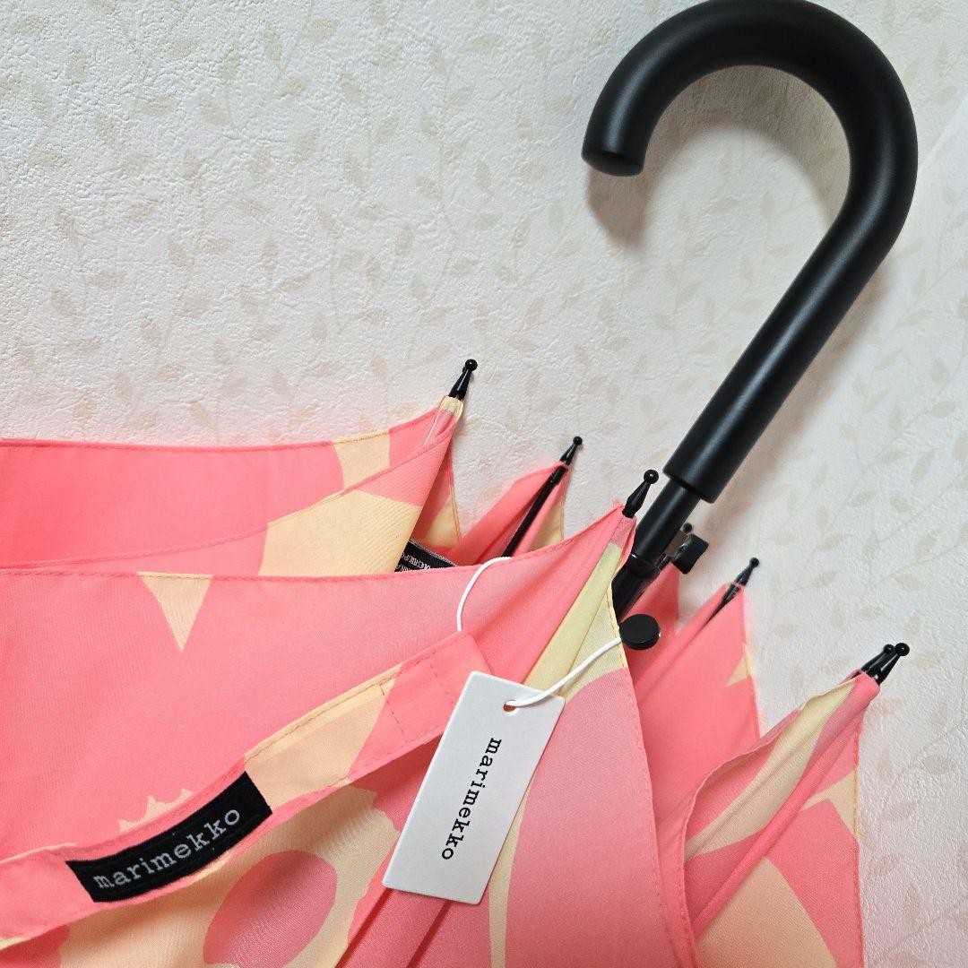 新品　marimekko Unikko　長傘　ピンク　花柄　タグ付き　マリメッコ