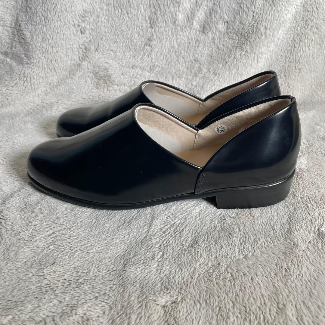 【新品未使用】HARUTA Spockスポックシューズ　ブラック 24cmハルタ