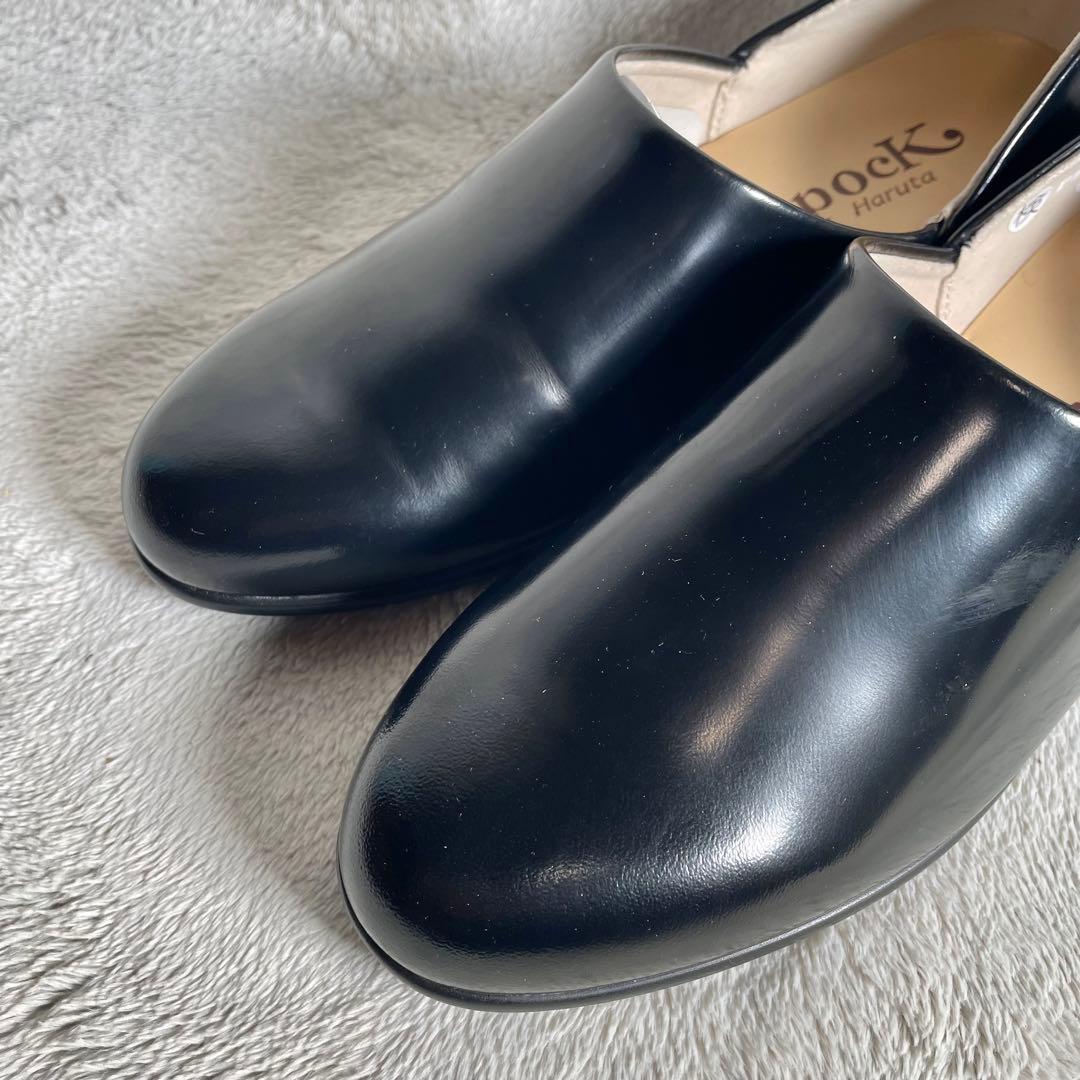 【新品未使用】HARUTA Spockスポックシューズ　ブラック 24cmハルタ