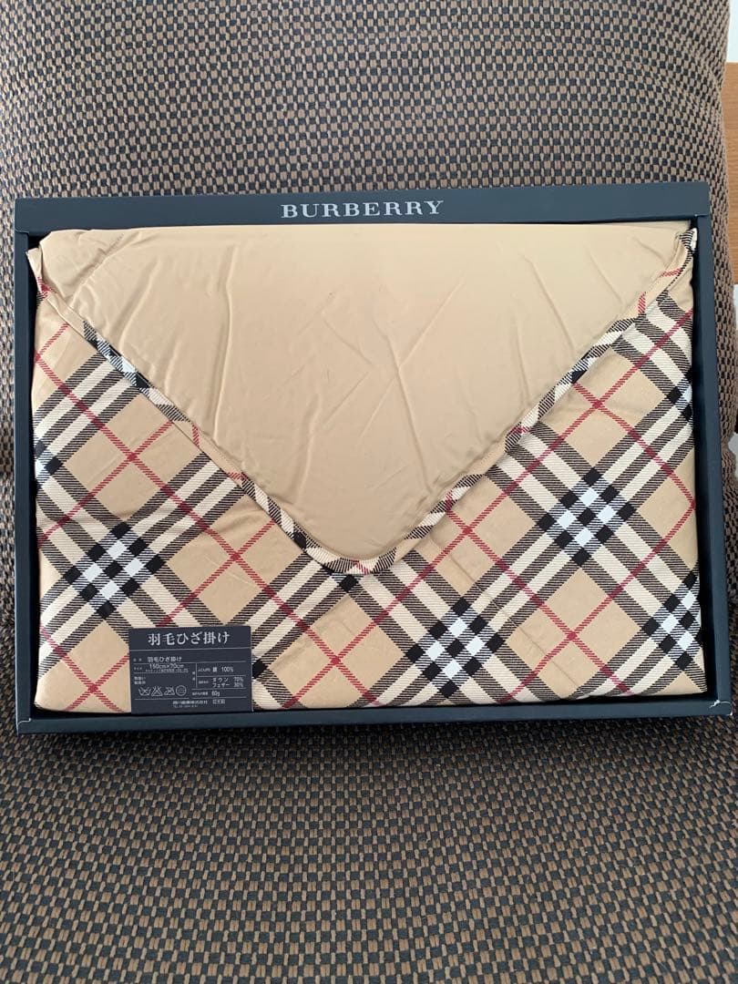 バーバリー　Burberry 羽毛膝掛け 日本製　箱なし
