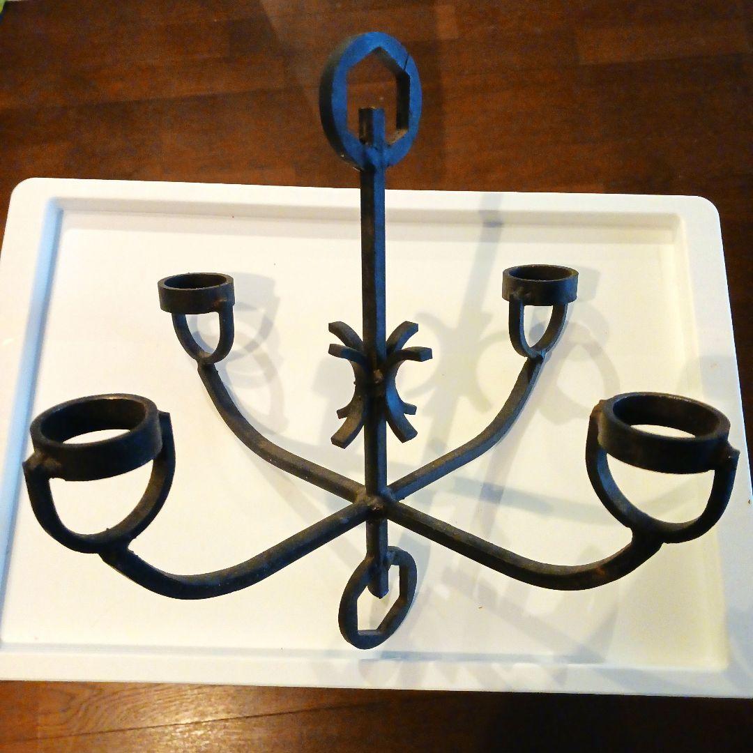 【週末値下げ】アイアン製キャンドルホルダー アンティーク