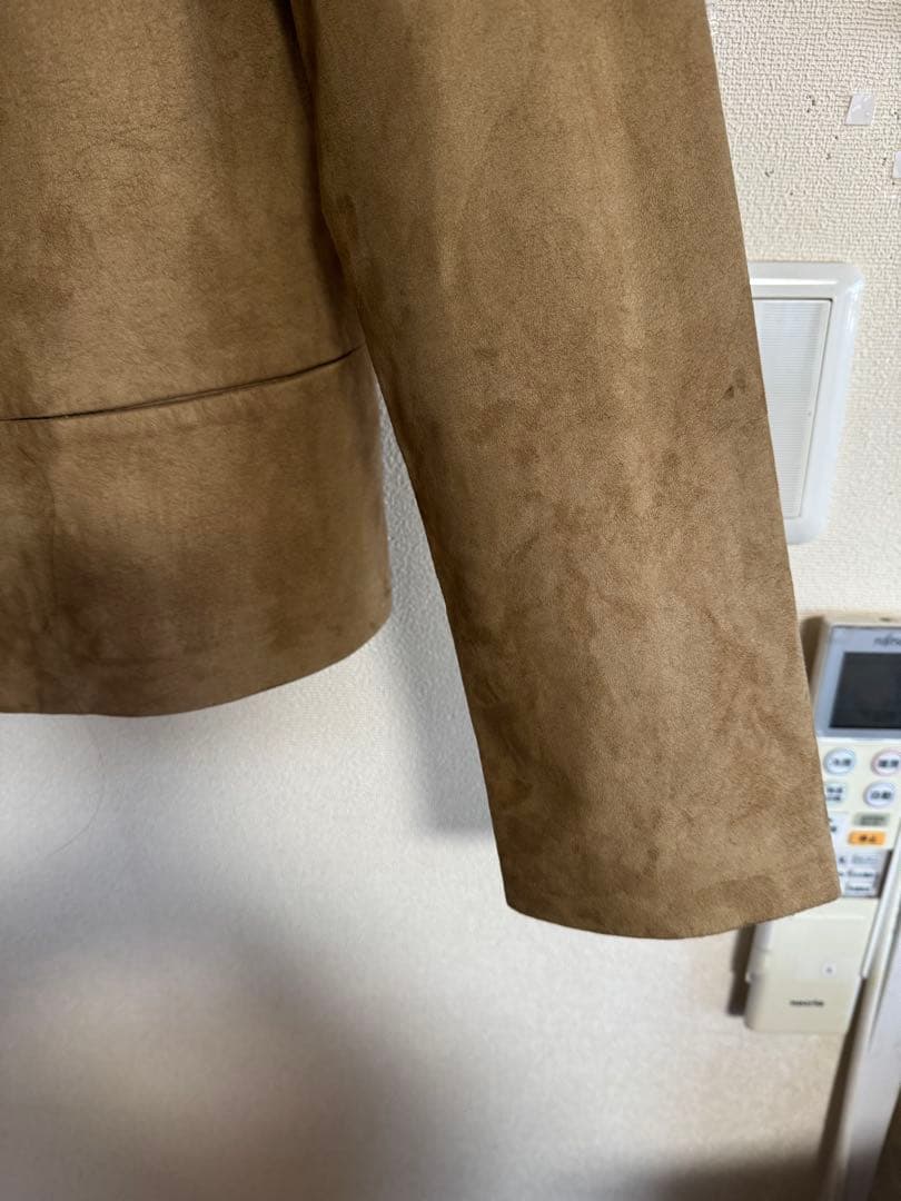 フォクシーFOXEYスエード衿毛皮付きジャケット 40