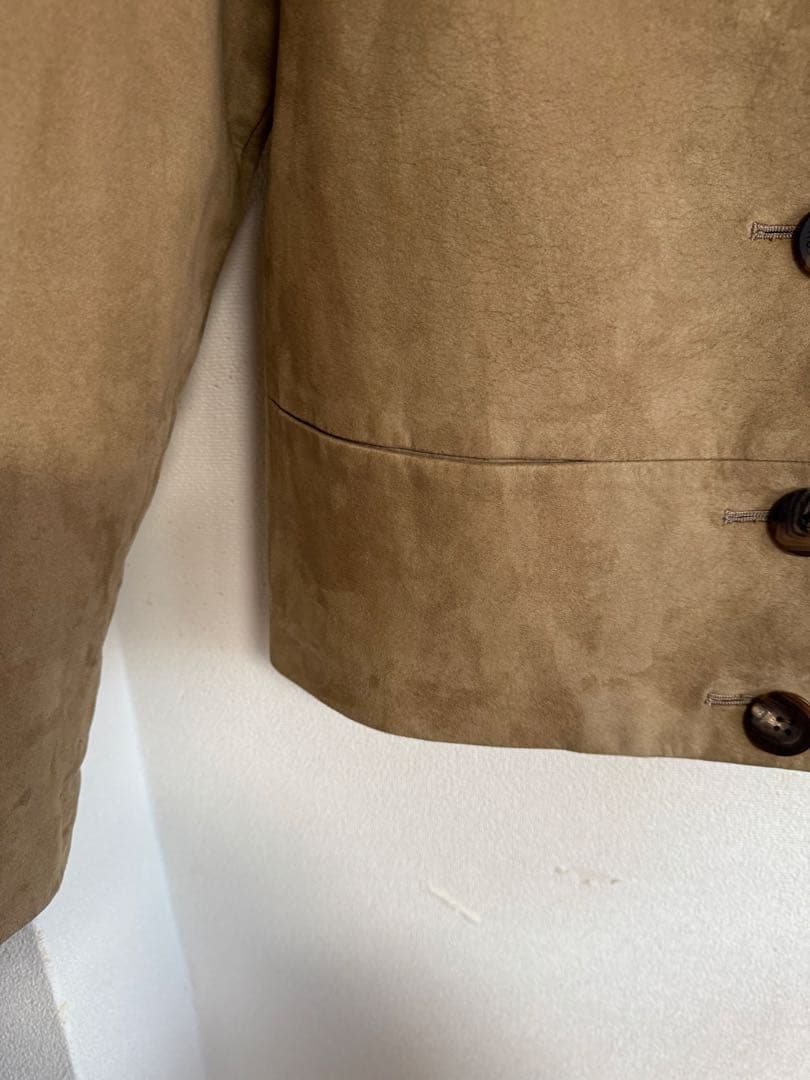 フォクシーFOXEYスエード衿毛皮付きジャケット 40