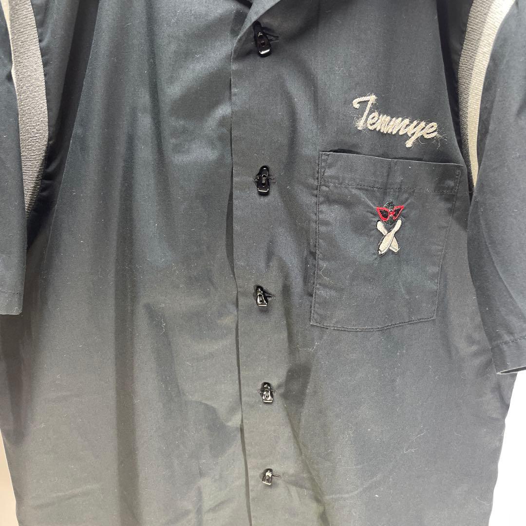 クリームソーダ　TEMMYE ティミー　刺繍　半袖　ボーリングシャツ　サイズM