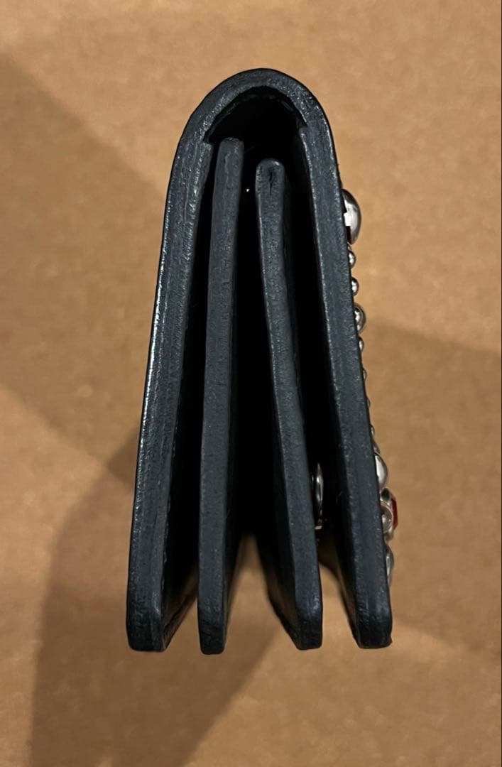 トラッカーウォレット NEWスタッズパターン　 赤✖️黒