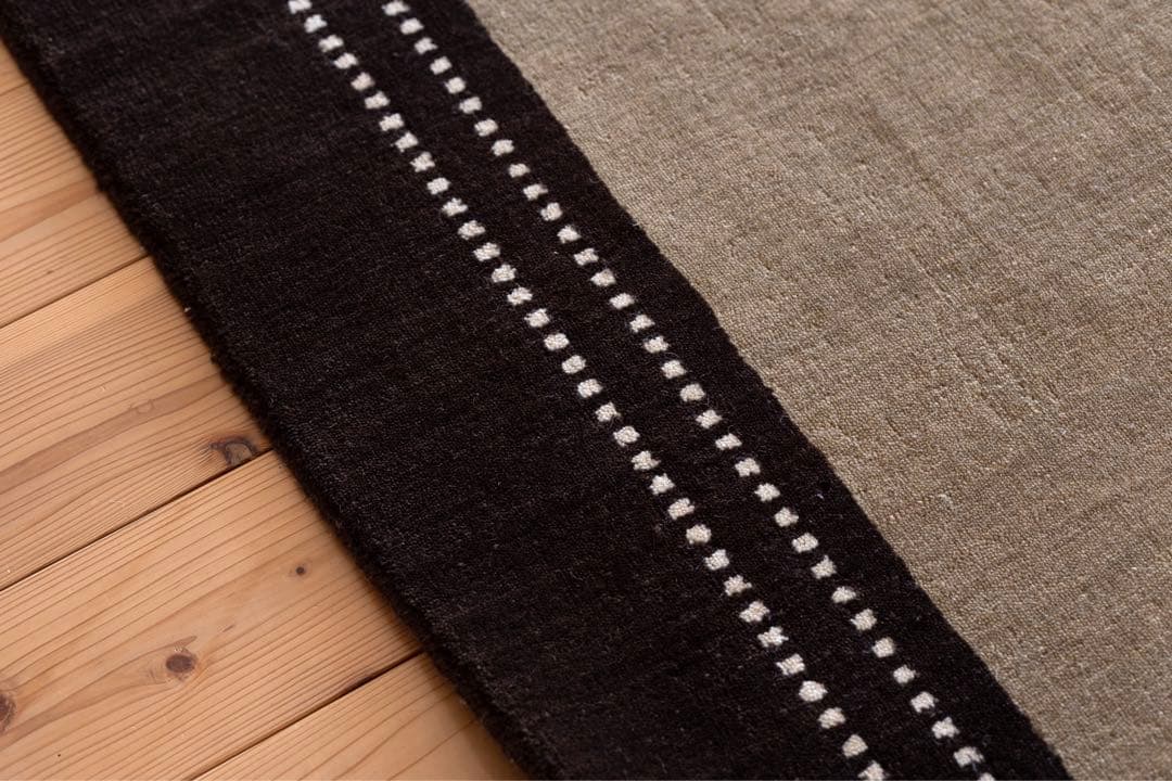 【美品】ギャッベ 150×200 a.depecheオリジナル ウール ラグ