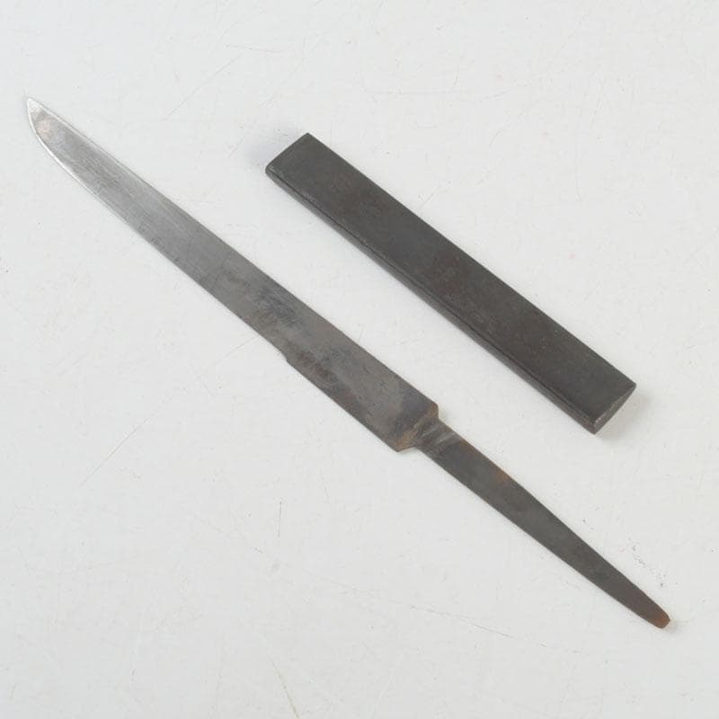 刀装具　古鉄　上野大掾久国　小柄　V　9553