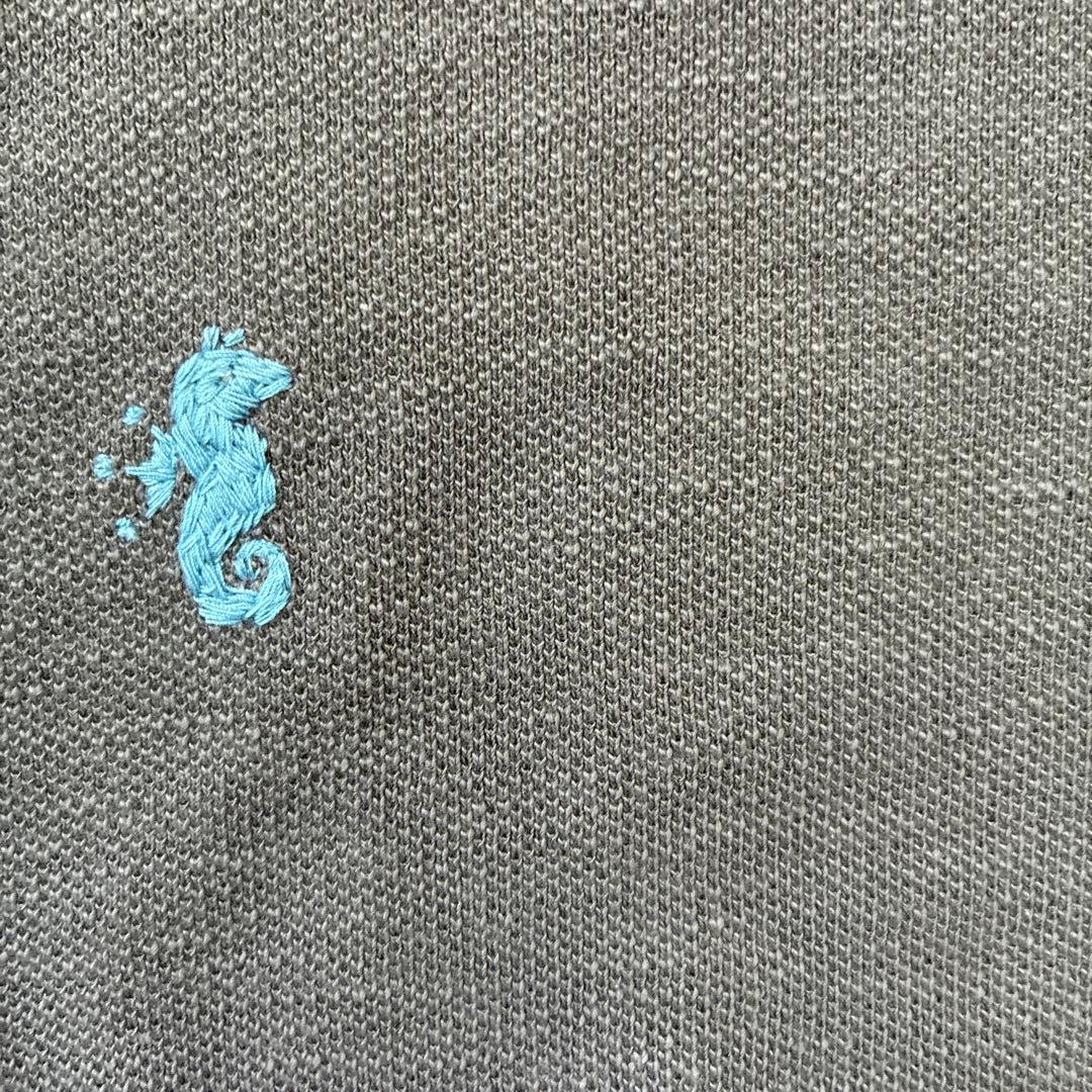 美品　45R ジンバカノコの33色馬ポロ　グレージュ