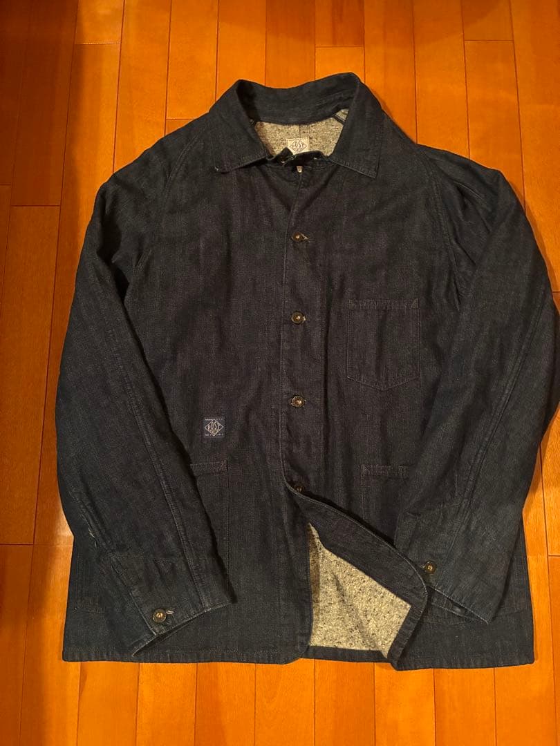 ジャケット・アウター POST O'ALLS denim with lining indigo